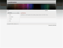 Tablet Screenshot of ledlumitronics.com